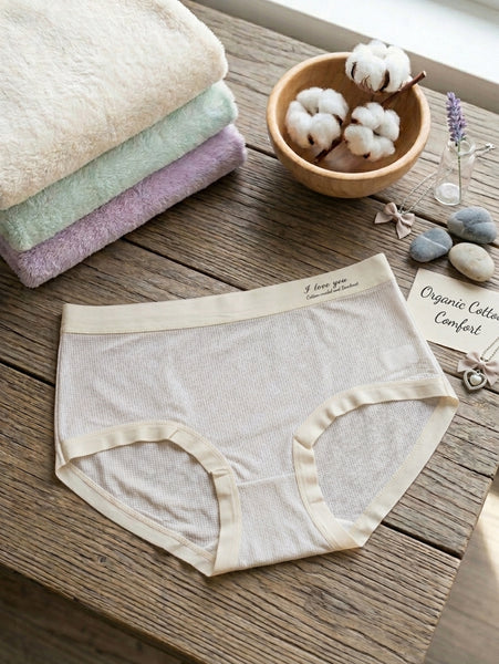 Ultra-Soft Seamless Korean Mid-Rise Briefs – Breathable Mesh Panty